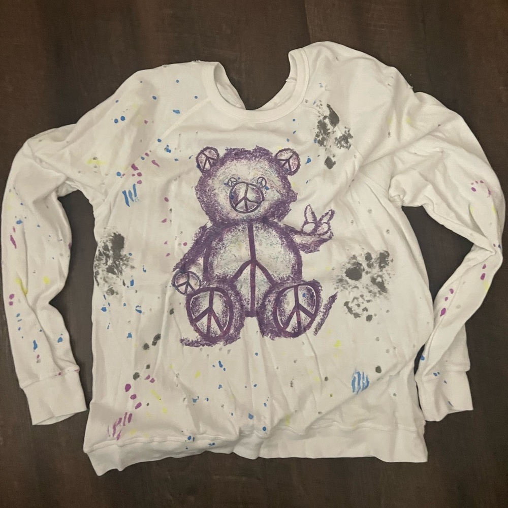 Lauren Moshi Rare Teddy Bear Sweatshirt